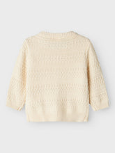 Lil' Atelier Strikket Baby Cardigan - NBMfrako - Turtledove